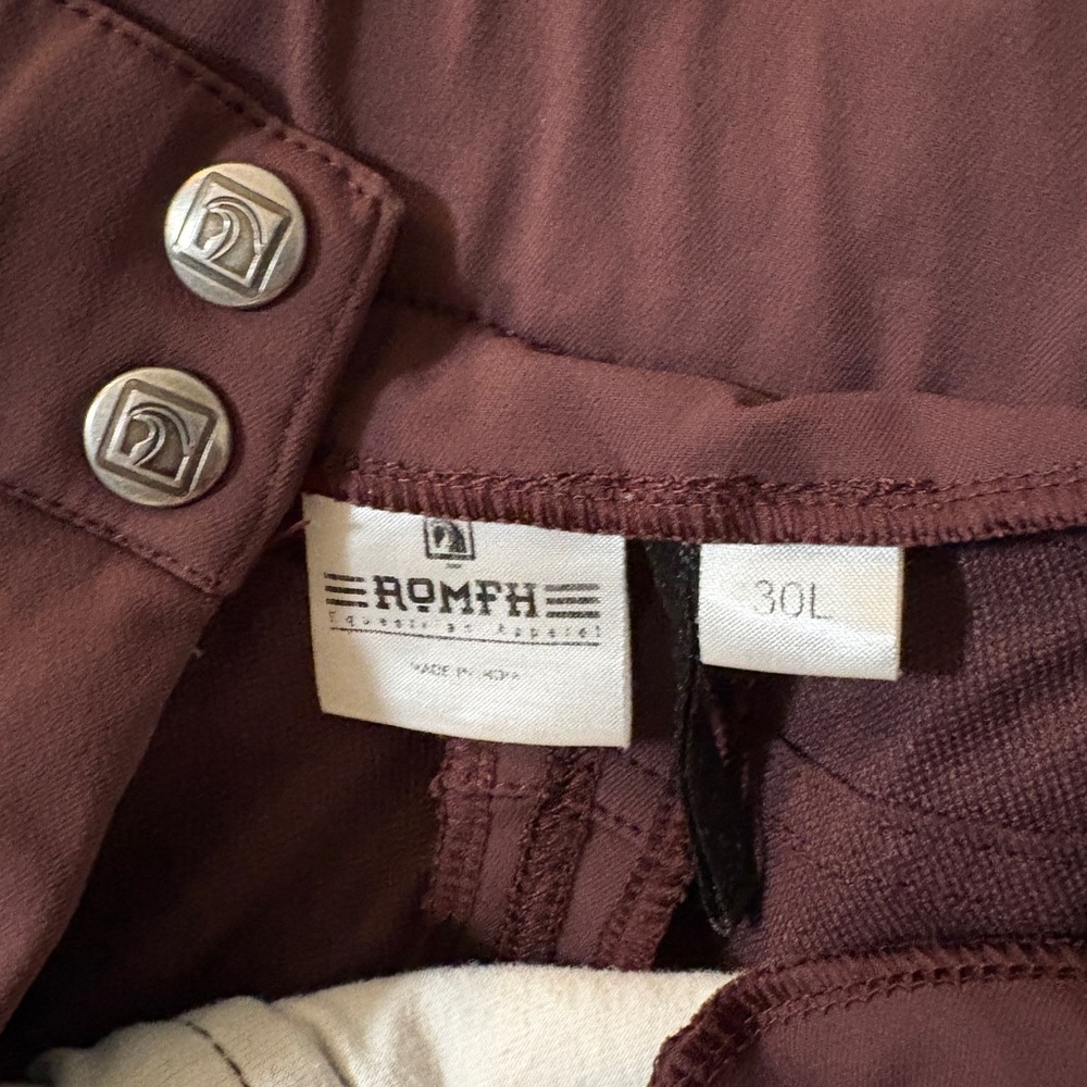Romfh sarafina euro seat knee patch breech 30 L